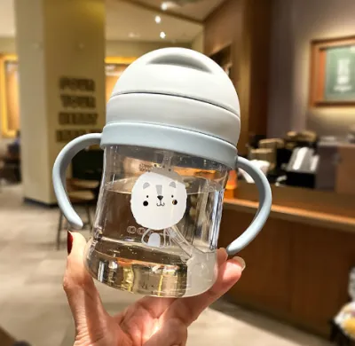Gratis Ongkir - Botol Minum Bayi Gelas Anak Balita Training Cup Dengan Pegangan Tangan / Botol Minum