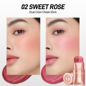 【Haute Series】 O.TWO.O Blush On Glowing Tahan Lama Dual Color Silky-Soft Lip Cheek Eye Stick 3in1