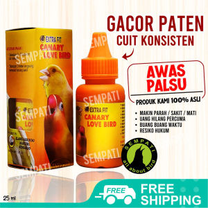 SEMPATI Extra Fit Canary Extrafit Kenari Vitamin Burung Kenari Meningkatkan Tambah Suara Gacor Doping Obat Penggacor Kenari Durasi Stamina Nafsu Makan