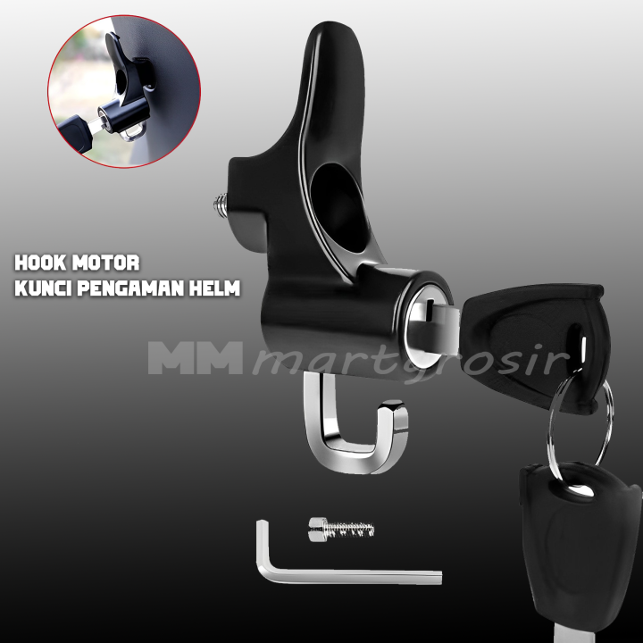 Hook Motor Kunci Pengaman Helm Stang Motor Kunci Anti Maling