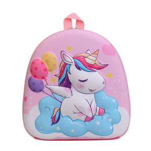 Balo mầm non hình ngựa pony dập nổi 3D cho bé 1-5T đi mẫu giáo Balo trứng hoạt hình dễ thương cho bé BOLALA STORE BA012
