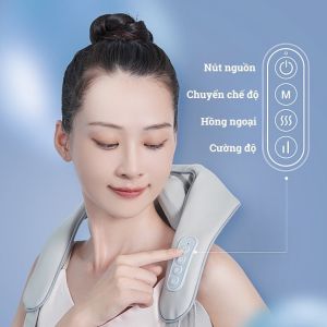 Máy Massage Cổ Vai Gáy Toàn Thân Không Dây Máy Massage Pin Sạc Cầm Tay Giảm Đau Lưng Eo Chân Quà Tặng Sức Khỏe