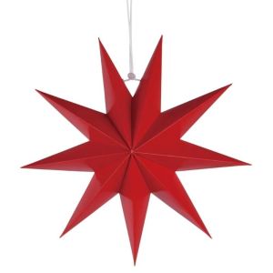 MIRELINA 30cm Star Lanterns DIY Crafts Folding Hanging Paper Stars 9-Pointed Home Decor for Indoor/Outdoor Windows