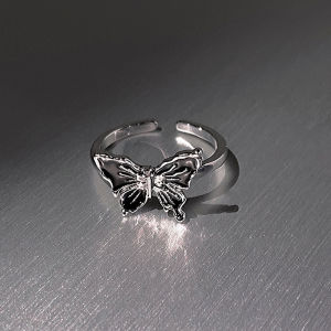 OR🧸 Cincin Berbentuk Kupu-kupu Yang Elegan/ Cincin Terbuka Yang Modis Dan Dapat Disesuaikan/ Kreatif COD