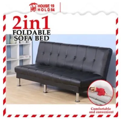 【COD】 Black Simple Folding Sofa Bed Apartment Small Family Simple Reclining Chair Single Folding Sofa Bed 2025 Dropshopping