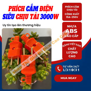 ( Bảo Hành 2 Năm ) Hàng Loại 1 xịn Phích Cắm Siêu Chịu Tải Công Xuất Lớn Chống Va Đập Chịu Nhiệt Độ Cao 1300 Độ Chân Phích Đồng Đúc 100%