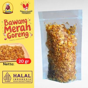 BANGMUL 20gram Bawang Goreng Asli Brebes Pati Nganjuk Kriuk Tanpa Campuran Halal