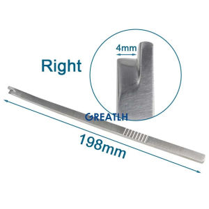 GREATLH Stainless Steel Nose Chisel Shovel Nose Shaping Tool Rhinoplasty Tool Nasal Instrument 198mm