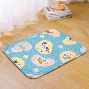 🇸🇬  (45x60cm) Pet Cotton Pad Breathable Dog Puppy Pee Pads Washable Reusable Cotton Mat Cushion Breathable Absorb Body Heat