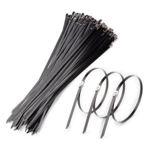 ตัวยึดเนคไทโลหะทนอุณหภูมิสูงขนาด4.6X150มม. แข็งแรงและอเนกประสงค์100ชิ้นสำหรับหลังคาท่อฟาร์ม & อื่นๆ