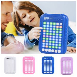 495HS Plastics Handheld Electronic Games Puzzle Toy Education Console Training Machine Classic Strategy Game Montessori Electronic Matching Board Game Parent Child Interaction
