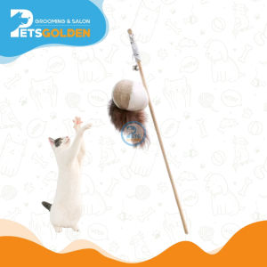 Mainan Kucing Arthacat Gunny Teaser | Tongkat Main Kucing Anjing | Tongkat Bulu Boneka Kucing