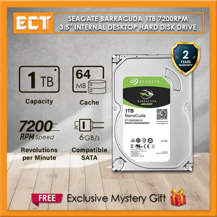 Seagate Barracuda 1TB｜2TB｜4TB 64MB | 256MB 5400RPM | 7200RPM 3.5'' Internal Desktop Hard Disk Drive