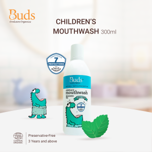 Buds Organics BOO Childrens Mouthwash - Fresh Mint (300ml)