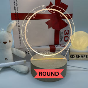 3D Creative Visualization Lamp For Childrens Bedroom USB Port LED Lighting Acrylic Gift