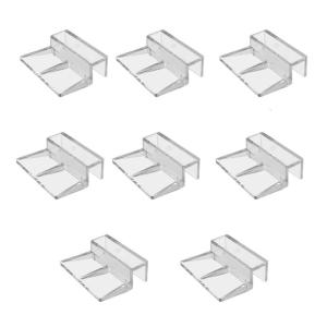 8Pieces Frameless Aquariums Lid Clip Easy Installation Acrylic Support for FishTanks Aquariums Cover Holder Brackets