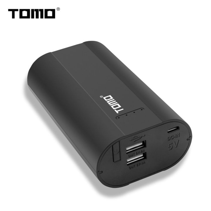 TOMO A2 Power Bank 2 * 26650 Lithium Battery Charger LCD Display Screen ...