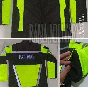 JAKET RELAWAN AMBULANCE FULL LOGO DAN NAMA