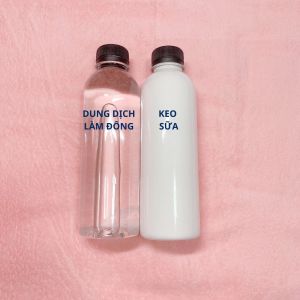 Combo 2 chai 350mL gồm: Dung dịch làm đông + keo sữa: Nguên liệu làm slime NGUYÊN BẢN
