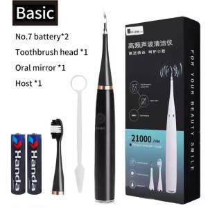 Electric Toothbrush Alat pembersih karang gigi sendiri Cerdas Ultrasonic Scaling Menghilangkan plak karang gigi Pembersih gigi elektrik 2 IN 1 Tool Dental Scaler Ultrasonic Toothbrush Portable / Tartar Remover Tool / Tooth Cleane /Alat Pembersih Plak Gigi