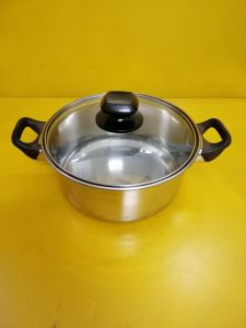 Nồi inox nội địa Nhật size 22cm cao 10cm (mã 827) Dùng được bếp từ