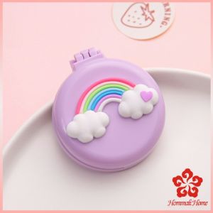 หวีกระจกพับแบบพกพา หวีลายการ์ตูนน่ารัก  Folding Airbag Comb