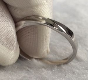 Ready Cincin Berlian Moisanit /zircon 2-3gram 9K Gold (White) plated Silver & Titanium Silver BEA25