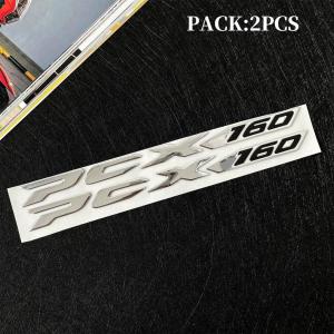 4PCS for Honda PCX160 Soft Adhesive Waterproof 3D Epoxy Sticker PCX 160 Emblem Decal Motorcycle Moto Scooter Racing Side Body Fuel Tank Top Box Windshield Decals Accessories