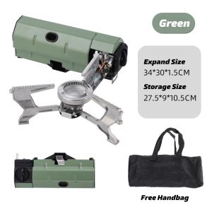 Camping Cassette Stove Portable Folding Outdoor Butane Stove Windproof Picnic Burner