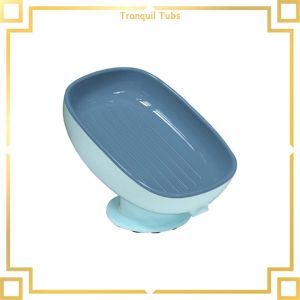 Tranquil Super Suction Cup Fixed Soap Dish Bathroom Soap Container Box Self Draining Holder For Kitchen Sink Various Shapes Of Soap DGE YK