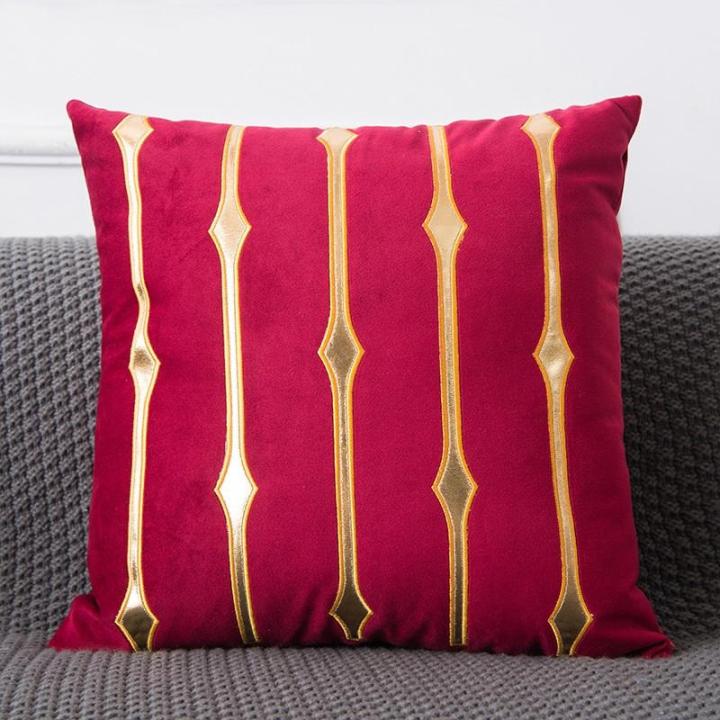[HCM]Vỏ Gối Tựa Lưng Trang Trí Sofa Nhung Viền Ánh Bạc Hà Lan | Lazada.vn