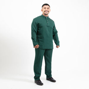 Forest x Hatta Dolmat Baju Melayu Cekak Musang Regular Fit Ayah Anak Sedondon Baju Raya Set  - BM23766 / FK23766BM (A)