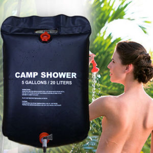 20L Water Bags Outdoor Camping Shower Bag Solar Heating Portable Folding Hiking Climbing Bath Equipment Shower Head Switchable