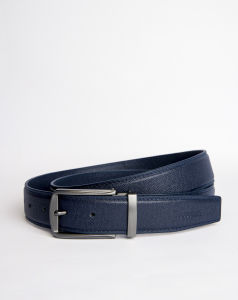 Thắt lưng Goodvibes dùng da  bò Taiga xanh Navy cao cấp bảo hành 24 tháng