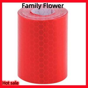 Family Flower Flash Sale เทปสะท้อนแสงติดกระจกรถยนต์1ม. x 5ซม. เทปเตือนความปลอดภัยแบบม้วนสติกเกอร์ติดฟิล์ม