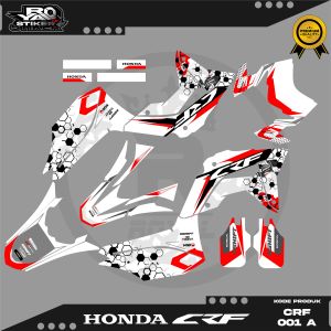 DECAL STICKER MOTOR HONDA CRF FULLBODY - FREE REQUEST NAMA DAN NOMOR - CRF 001
