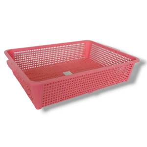 Small Evting  ตะแกรงเหลี่ยม ใบใหญ่ ตะกร้า พลาสติก DMT No.519 ทรงเลี่ยม สีหวาน อย่าลืม !! กดติดตามร้าน " รับส่วนลดเพิ่ม " ตะกร้าทรงเหลี่ยม