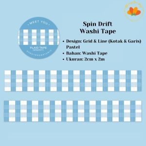 1Pc BASIC GRID Washi Tape Decor Masking Tape DIY Scrapbook Journal Washi Tape kotak pastel Gird washi tape seloptip warna solatip