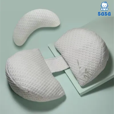Gối Đỡ Bụng Mẹ Bầu Sasa Cotton Mềm Mại Giảm Đau Lưng