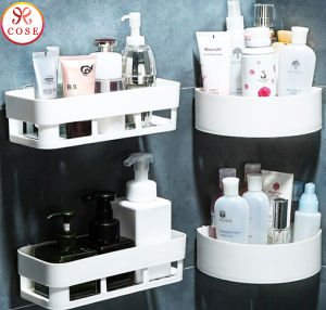 COSE Wall Mounted Bathroom Rack Bathroom Storage Rack Kitchen Rack Storage Organizer Toilet Shelf Bathroom Organizer Bathroom Accessories Toilet Wall Rack Kitchen Organizer Shampoo Holder Rak Tandas Rak Bilik Air