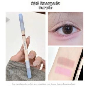 ZYJC Chống thấm nước Bút kẻ viền hai đầu Hai màu Chống nhòe Kem tạo khối 2 trong 1 INS Đa năng Bút kẻ mắt Trang điểm