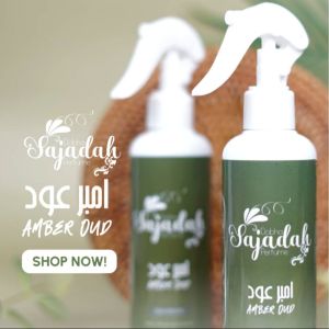 Parfum AMBEER OUD DOBHA Sajadah 250ml Pewangi dan Pengharum Ruangan Pakaian Karpet Gorden Sprei dll