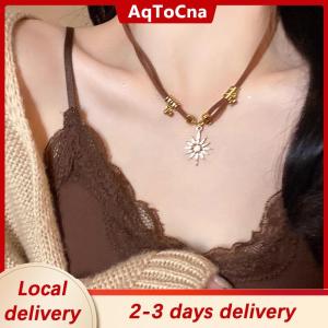 [COD] AqToCna Ship within 24 hours 1 2Pcs Fashion Star Zircon Necklace For Women Girls Vintage Necklace Double Layered Star Pendant Adjustable Chain Necklace Jewelry