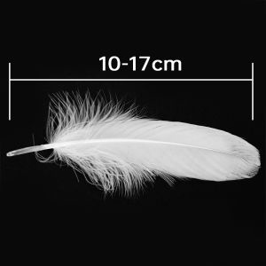 50pcs White Goose Feather 10-17cm Natural Swan Feather DIY Crafts Plumes Dream Catcher Feather
