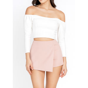 (COD) OH Fashion Cory Sabrina Crop top Stylish Wanita #2470