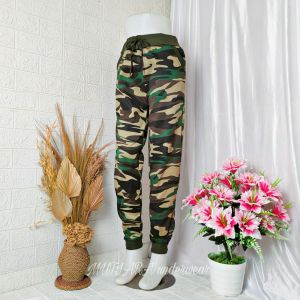 jogger army panjang wanita import bahan katun Premium fit xxl/90KG celana sport armi panjang katun stretch/Celana Panjang Wanita Premium