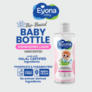 Eyona Baby Dishwashing Liquid – Gentle Organic Fragrance-Free Non-Toxic & Bottle-Safe
