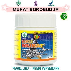 BOROBUDUR MURAT 100 PIL JAMU OBAT HERBAL PEGAL LINU NYERI SENDI PEGEL ASAM URAT PERSENDIAN MURAD
