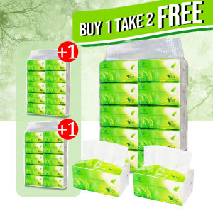 30 pcs Organic green tea Facial Tissue Paper 4 ply 10 Packs Tissue Paper Towel