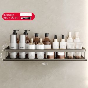 Kệ Treo Nhà Tắm Dán Tường Để Đồ Đa Năng Lắp Đặt Dễ Dàng Không Cần Khoan Tường Chắc Chắn Chống Gỉ